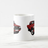 Toyota Hilux Pickup Red - 2 x afbeelding Koffiemok (Center)