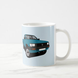Toyota Hilux Pickup turquoise - 2 x afbeelding Koffiemok