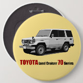 Toyota Land Cruiser 70 reeks HZJ77 Ronde Button 6,0 Cm (Voorkant /achterkant)