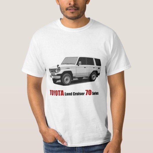 Toyota Land Cruiser 70 reeks HZJ77 T-shirt (Voorkant)