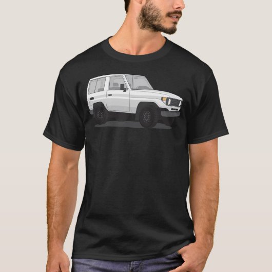 Toyota Land Cruiser 70 Serie Bundera 1984-1990 T-shirt (Voorkant)
