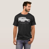 Toyota Land Cruiser 70 Serie Bundera 1984-1990 T-shirt (Voorkant volledig)