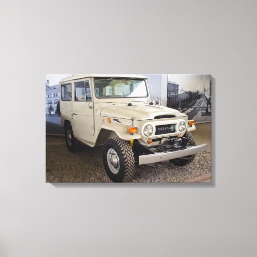 Toyota Land Cruiser BJ40 Canvas Afdruk (Voorkant)