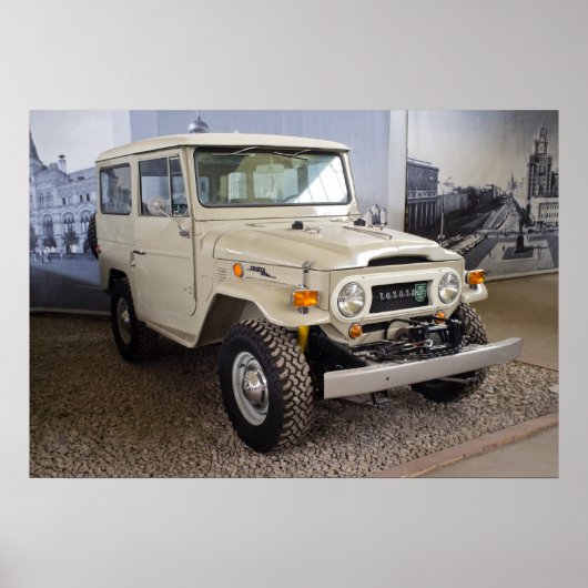 Toyota Land Cruiser BJ40 Poster (Voorkant)