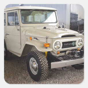 Toyota Land Cruiser BJ40 Vierkante Sticker
