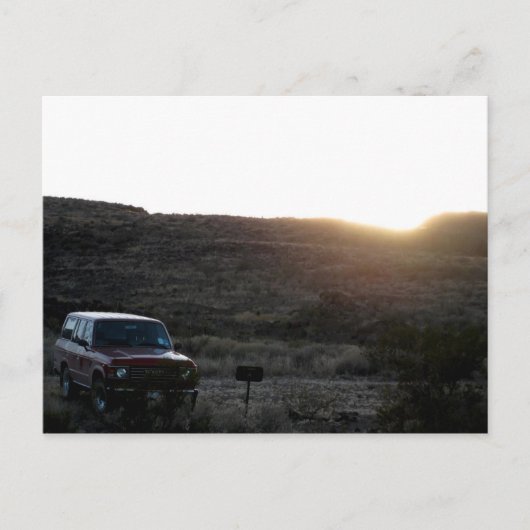 Toyota Land Cruiser Briefkaart (Voorkant)