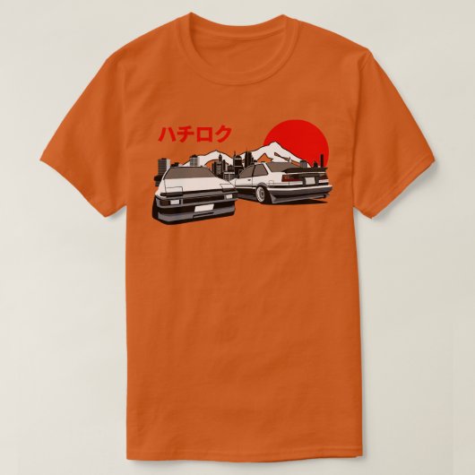 Toyota Levin AE86 19831987 Retro Style T-shirt (Design voorkant)
