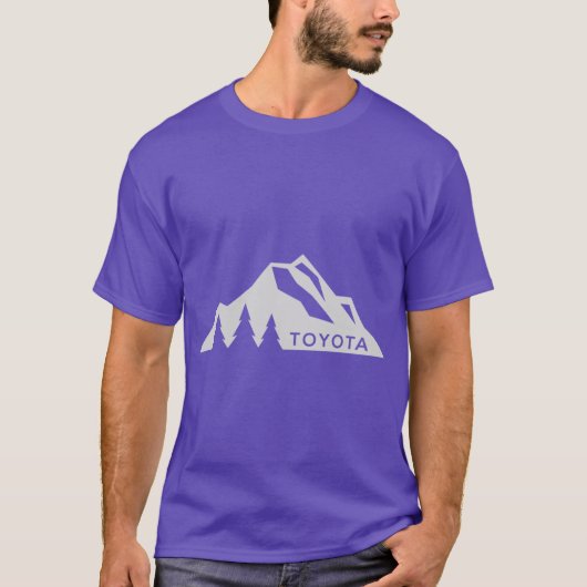 Toyota Mountain Logo Versie 3 Wit T-shirt (Voorkant)