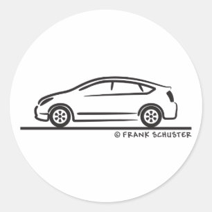 Toyota Prius Ronde Sticker