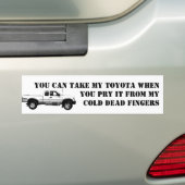 Toyota Recall Bumpersticker (Op auto)
