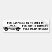 Toyota Recall Bumpersticker (Voorkant)