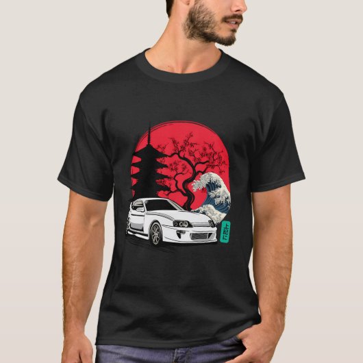 Toyota supra!! kracht en prestaties ontketend t-shirt (Voorkant)
