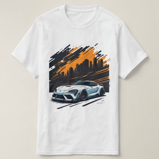 Toyota Supra mk5 JDM Autoliefhebber T-shirt (Design voorkant)