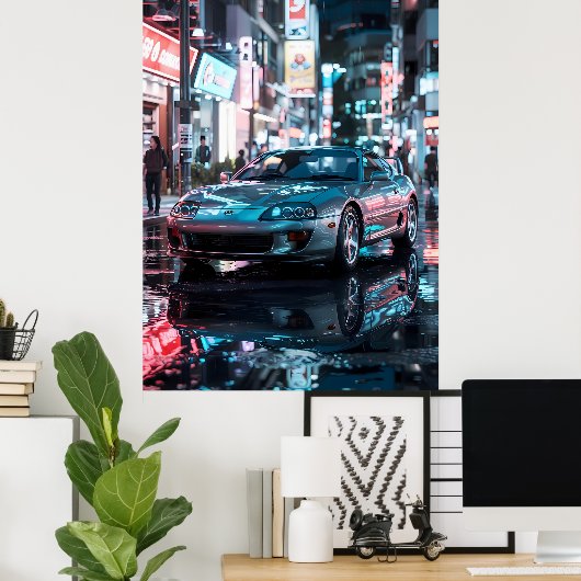 Toyota Supra Poster (Thuiskantoor)