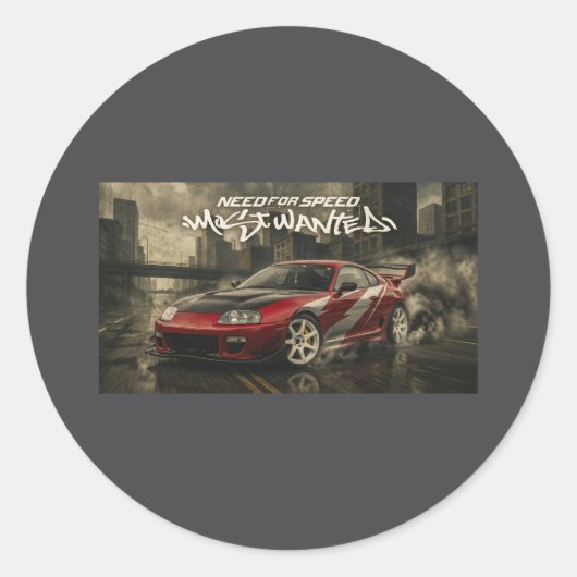 Toyota supra ronde sticker (Voorkant)