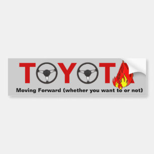 Toyota: Voorwaarts verplaatsen Bumpersticker