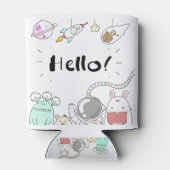 Toys Astronaut Rocket Planet Galaxy Alien Monster. Blikjeskoeler (Achterkant)