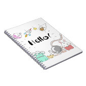 Toys Astronaut Rocket Planet Galaxy Alien Monster. Notitieboek (Rechterzijde)