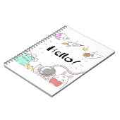 Toys Astronaut Rocket Planet Galaxy Alien Monster. Notitieboek (Linkerzijde)