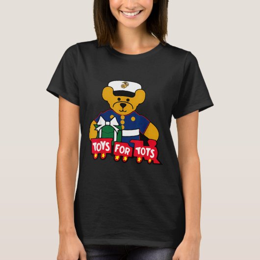 Toys For Tots Logo Christmas T-shirt (Voorkant)