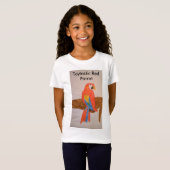 Toytastic Red Parrot Girls' T-Shirt (Voorkant volledig)