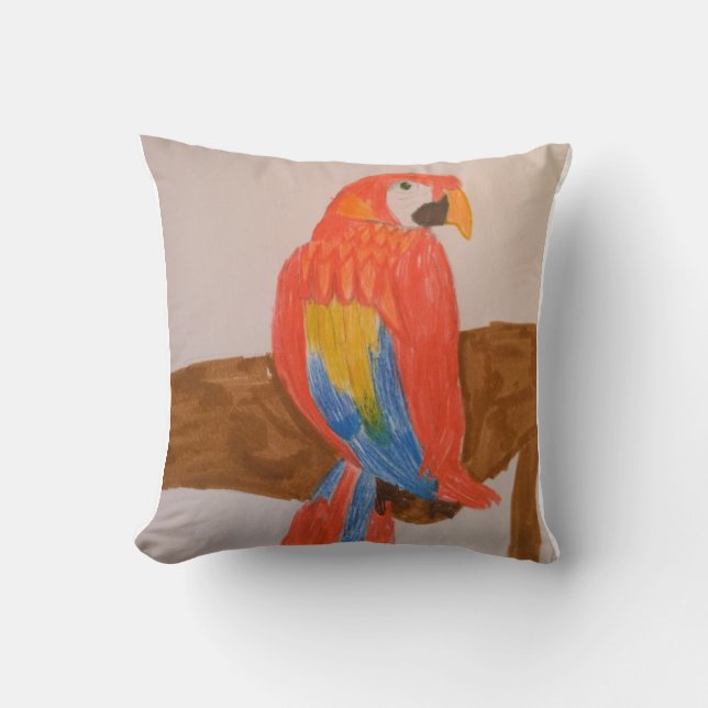 Toytastic Red Parrot Pillow Kussen (Voorkant)