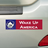 TP0101 Tea Party Wake Up America Bumpersticker (Op auto)