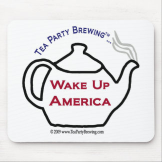 TP0101 Tea Party Wake Up America Mousepad Muismat