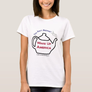 TP0101 Tea Party wekt het Amerikaanse vrouwelijke T-shirt