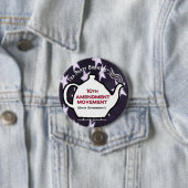 TP0109 Tea Party 10th Amendment Movement Button (In situ)