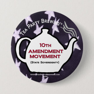 TP0109 Tea Party 10th Amendment Movement Button