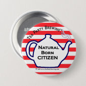 TP0110 Tea Party Natural Born Citizen Button (Voorkant /achterkant)
