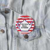 TP0110 Tea Party Natural Born Citizen Button (In situ)