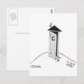 TP rolt weg van een buiten Briefkaart (Voorkant / Achterkant)