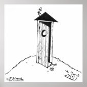 TP rolt weg van een buiten Poster (Voorkant)