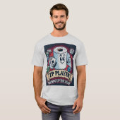 TP-speler - Vegen van de achterkant - Altijd laats T-shirt (Voorkant volledig)