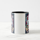 TP-speler - Vegen van de achterkant | Grappige laa Tweekleurige Koffiemok (Center)