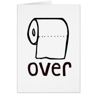 TP-toiletpapier over kaart