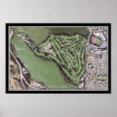 TPC Harding Park Golf Course Satellite Map Poster (Voorkant)