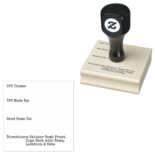 TPC Stempel richtingen (Gestempeld)