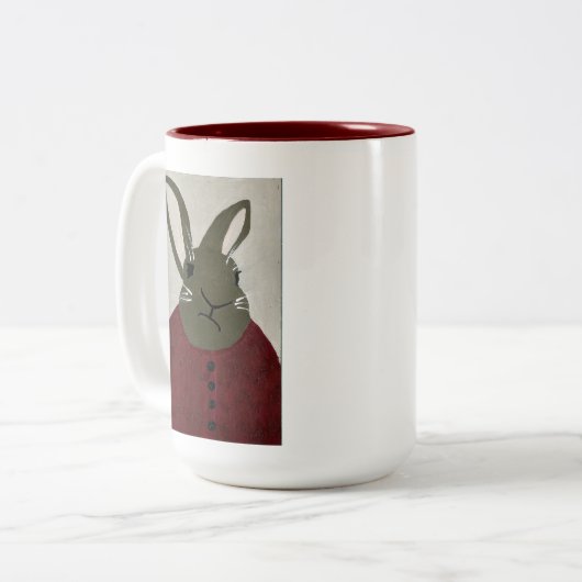 TPII "Dat boek is al te laat" Tweekleurige Koffiemok (Voorkant links)