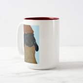 TPII "Heb je dat niet gelezen?" Bunny-Mok Tweekleurige Koffiemok (Voorkant links)