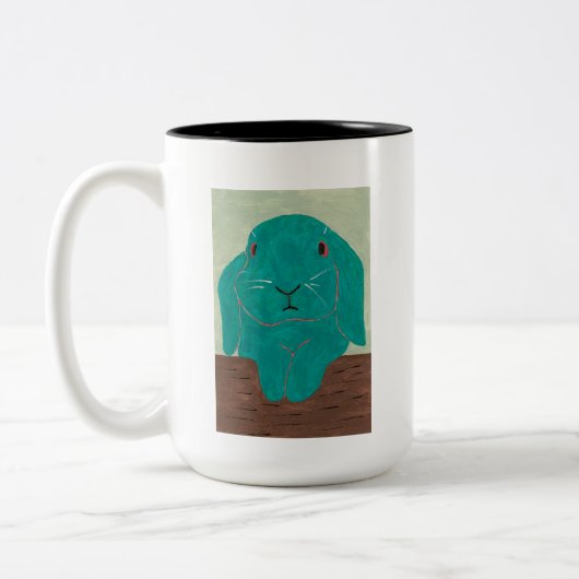 TPII "Ik heb gemengde gevoelens over mijn PhD-Mok" Tweekleurige Koffiemok (Links)