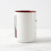 TPIO "Dat boek is al te laat" Librarian Bunny Tweekleurige Koffiemok (Center)