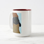 TPIO "Heb je dat niet gelezen?" Bunny-Mok Tweekleurige Koffiemok (Voorkant links)