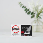 TPP- en Fast Track Business-/Info-kaarten met link Visitekaartje (Staand voorkant)