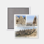 TR0023 Europa, Turkije, Goreme Valley N.P. Koelkas Magneet (Voorkant / Achterkant)