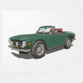 TR-4 SPORTSCAR FLEECE DEKEN (Voorkant (Horizontaal))