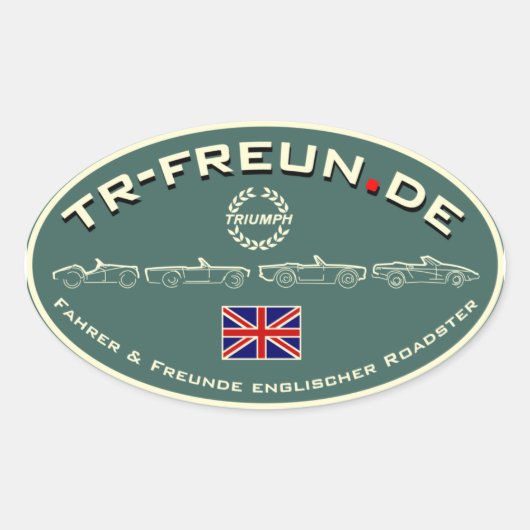 TR-Freun.de Aufkleber Oval Ovale Sticker (Voorkant)