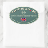 TR-Freun.de Aufkleber Oval Ovale Sticker (Tas)